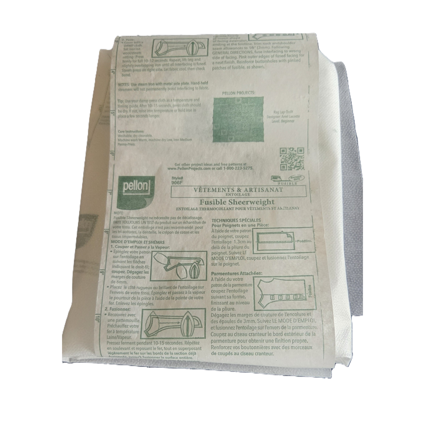 Lightweight Fusible Pellon 906F 20" x 1 yd