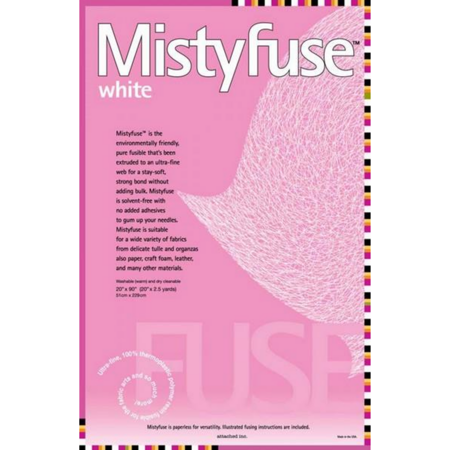 Mistyfuse White 20"x 2.5 yds