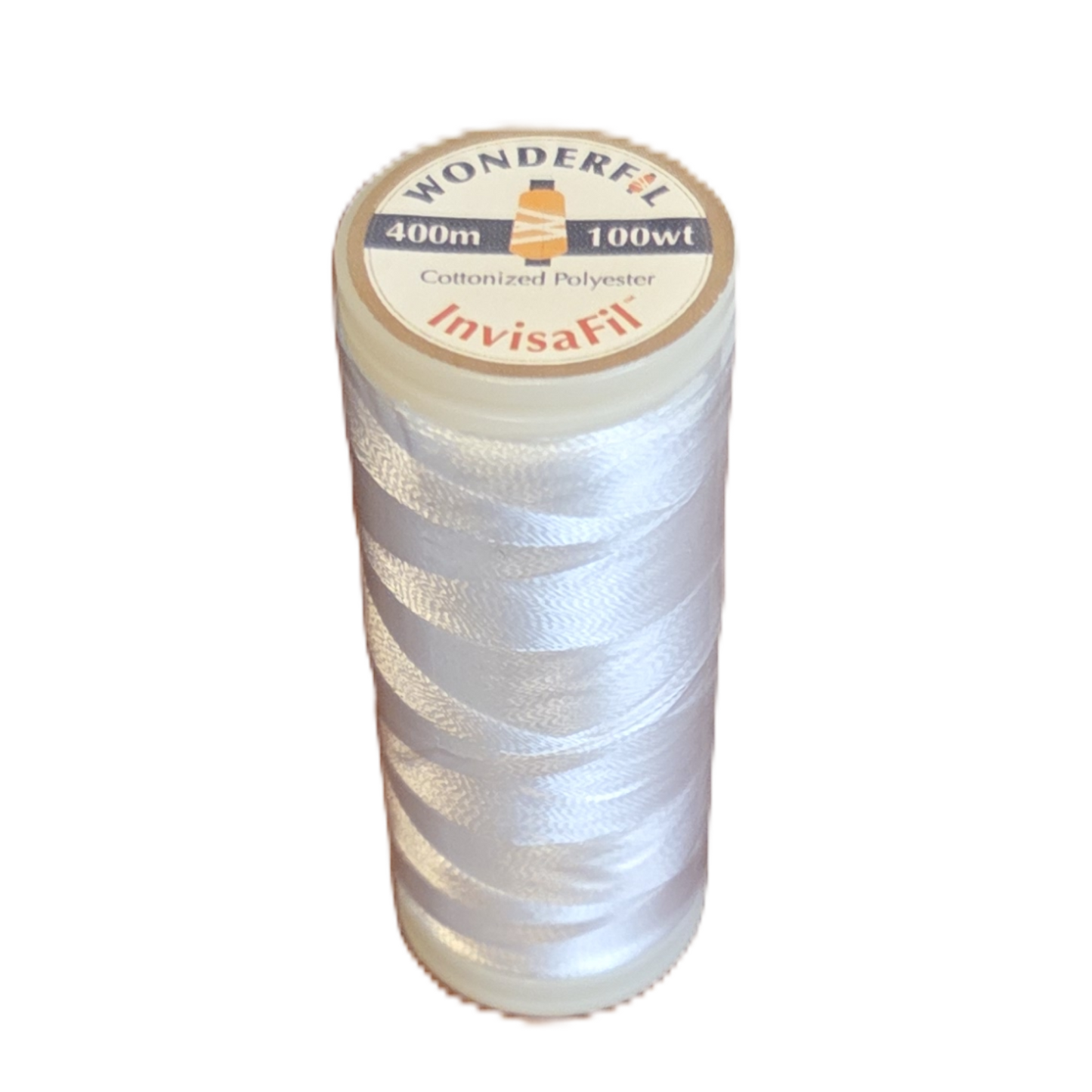 Invisafil Solid 100wt Polyester Thread 437 yds Off White