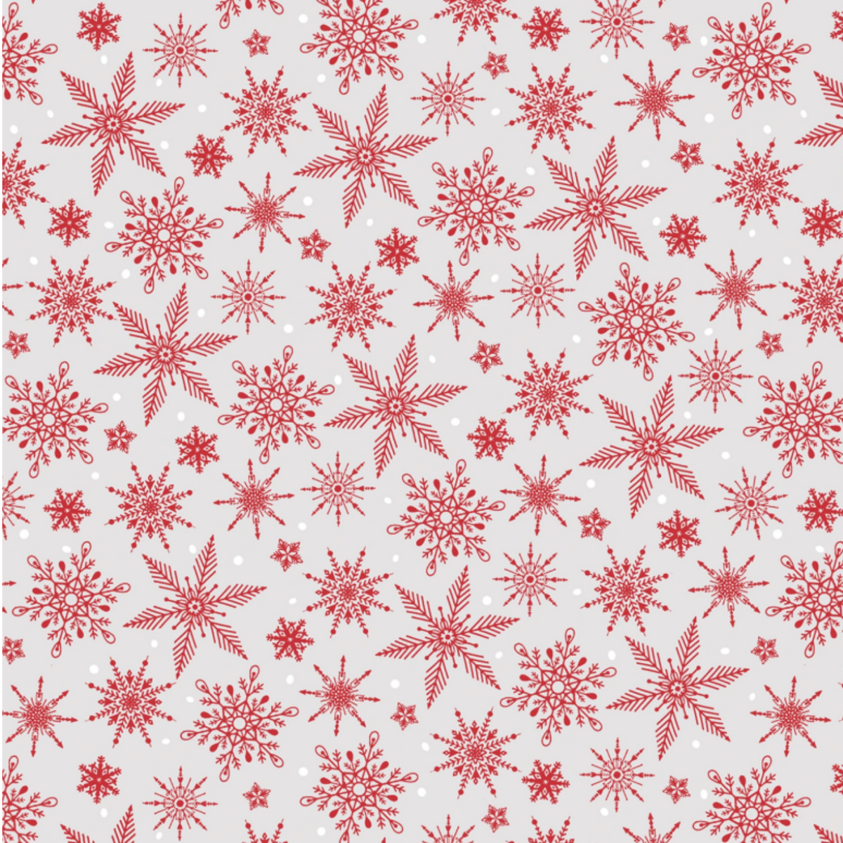 Grey Red Snowflakes on Gray Fabric - 1/2 yard cuts - Tailgate Traditions Collection - Pre-order Oct 2026