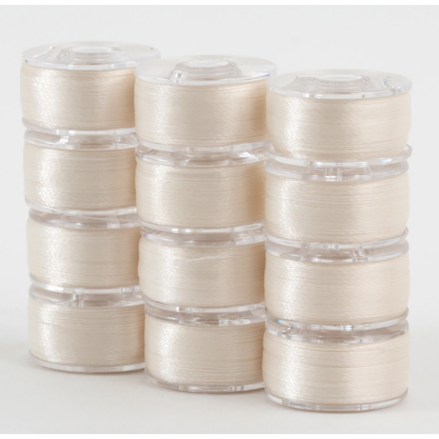 SuperBobs Polyester Bobbin Class 15 - Tube - Off White