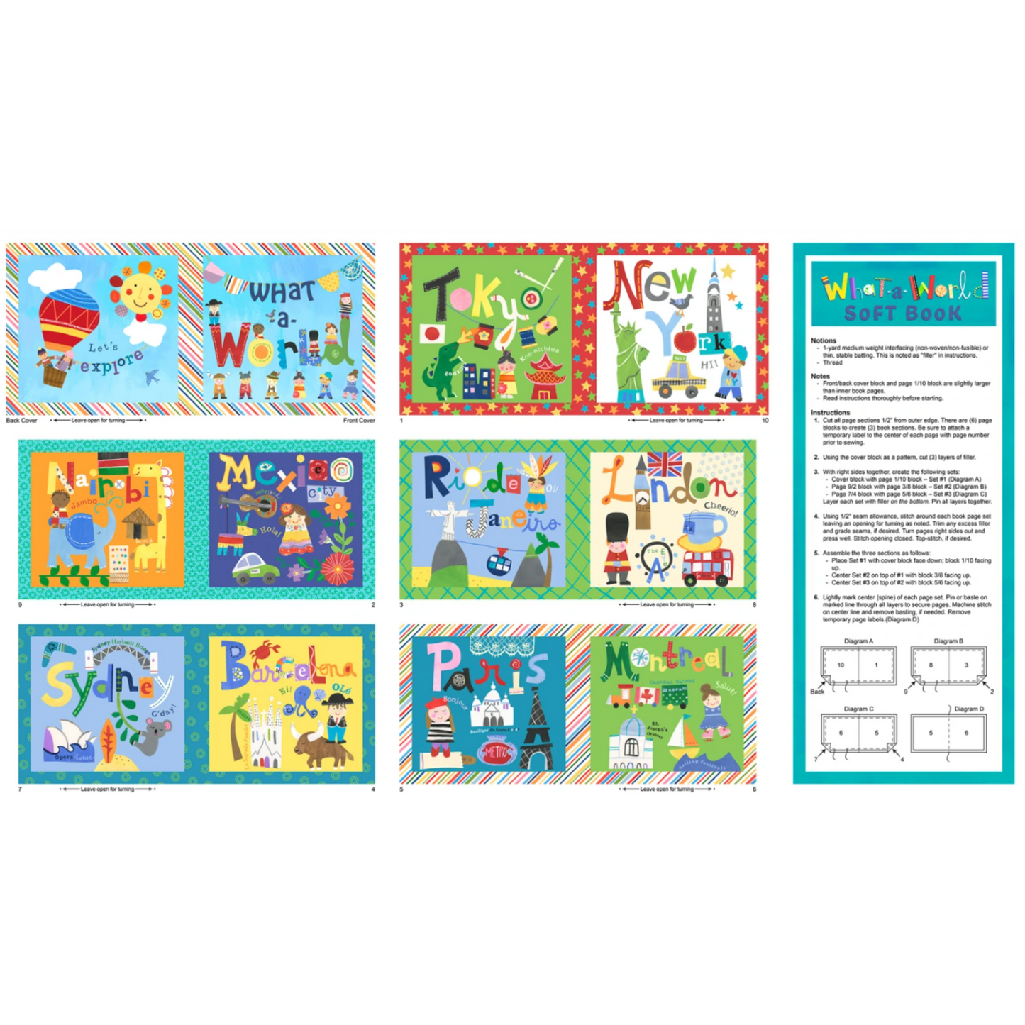 What A World Soft Book Craft Panel