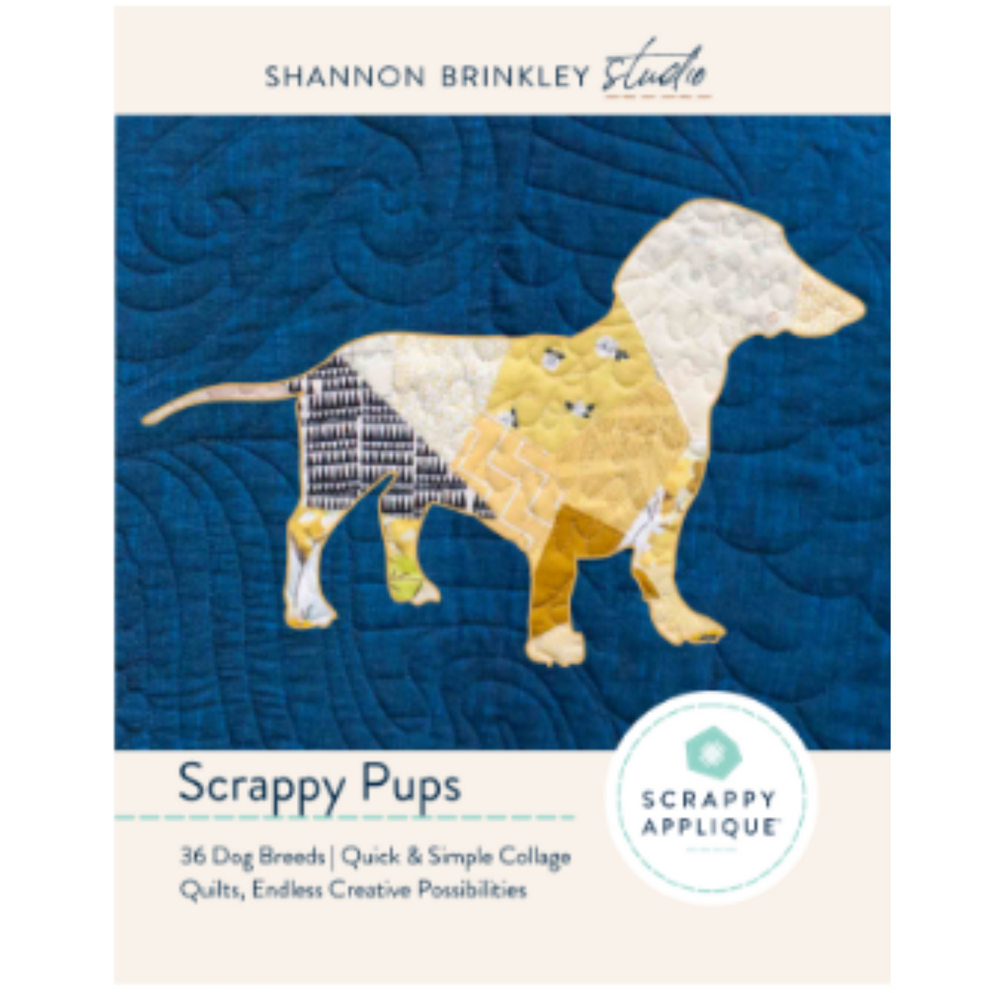 Scrappy Pups - Scrappy Appliqué Quilt Pattern Book: 36 Templates in size smal