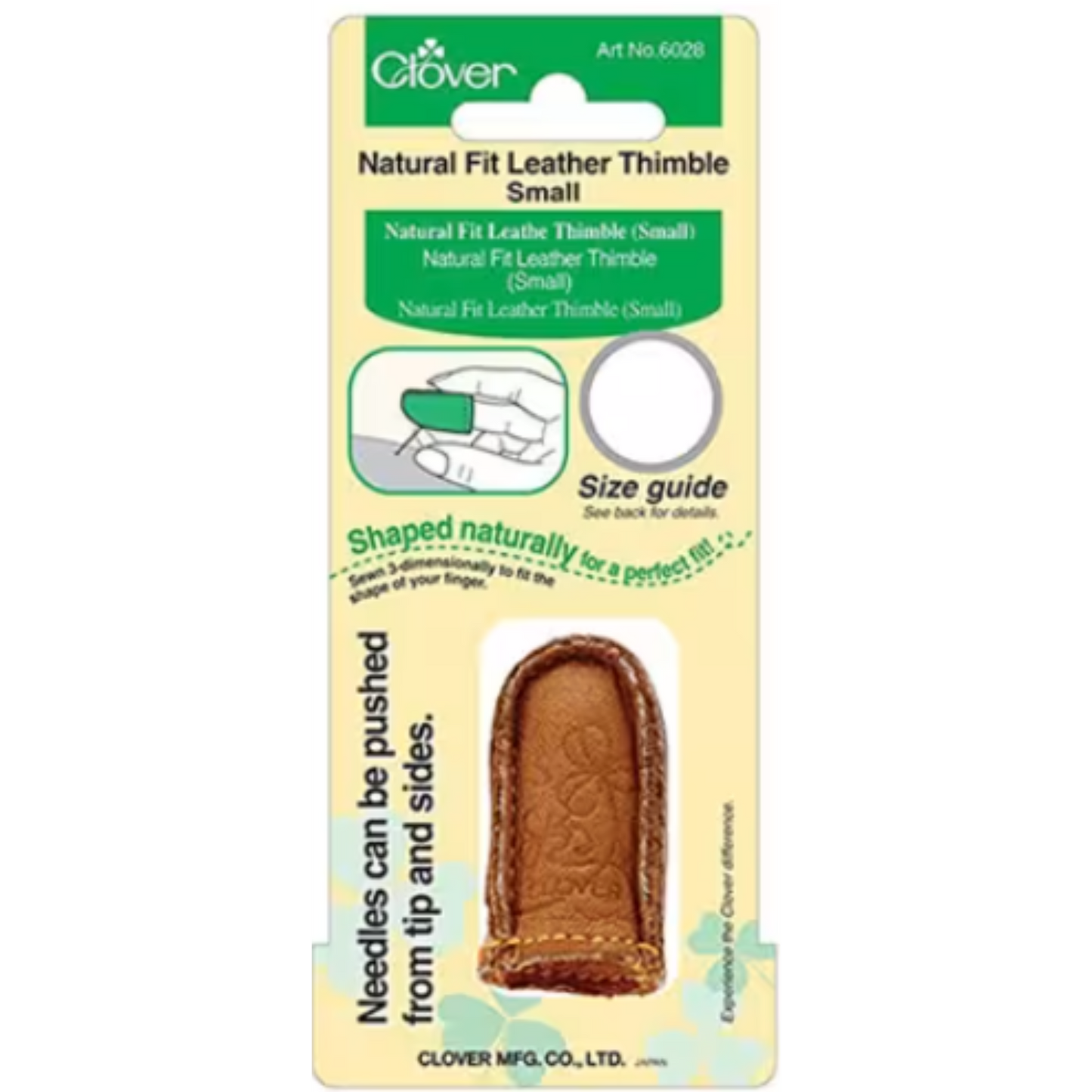 Natural Fit Leather Thimble Small