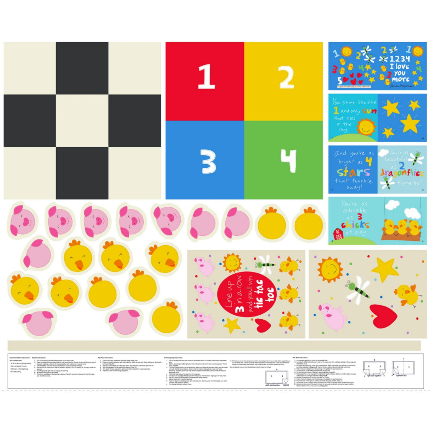 Multi Tic Tac Toe Game Panel 1, 2, 3, 4 I Love You More 36"