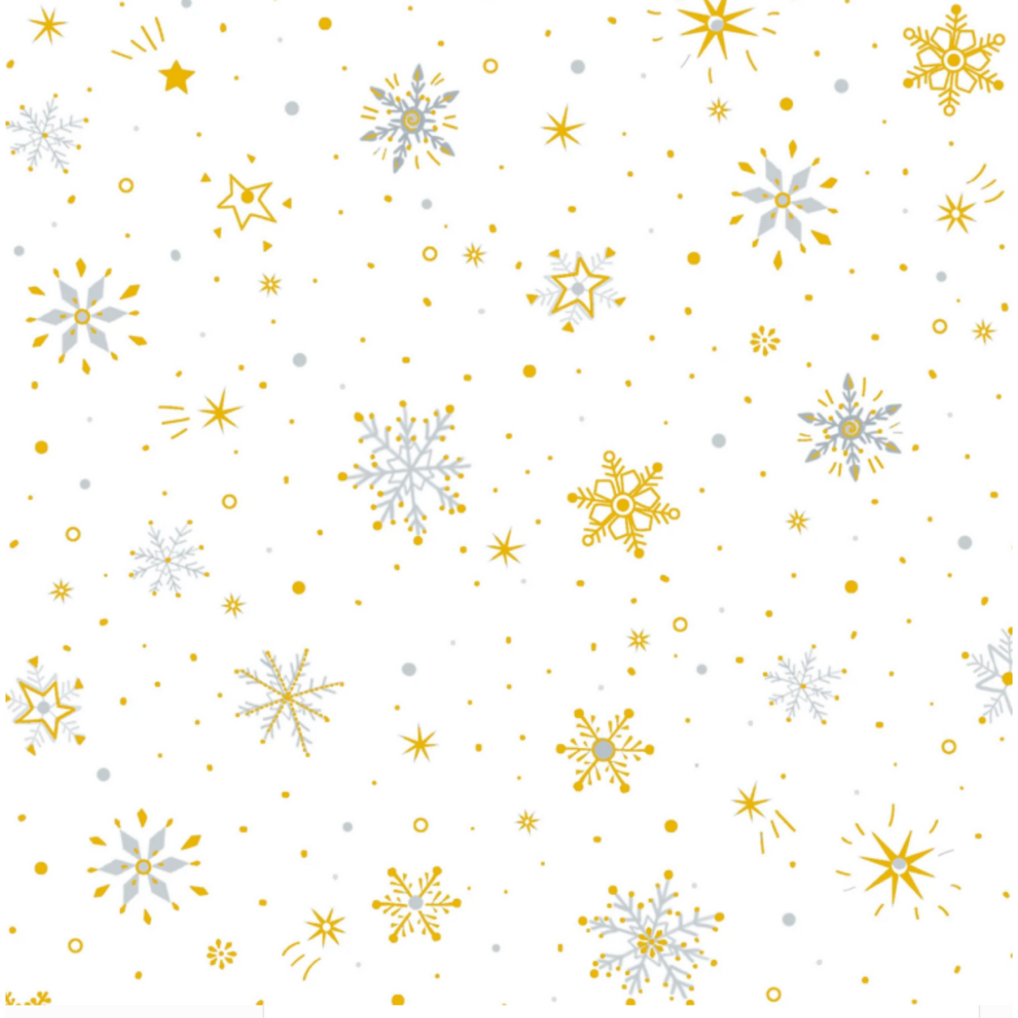 Turnowsky Treasures Ditzy Snowflake Allover- 1/2yd cut