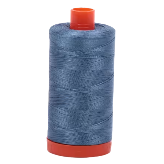 Aurifil Cotton Thread Solid 50wt 1422yds Blue Grey color 1126