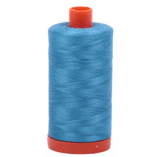 Aurifil Cotton Thread Solid 50wt 1422yds Bright Teal color 1320