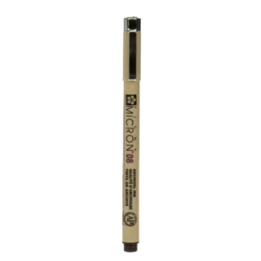 Pigma Micron Pen Black .50mm Size 08