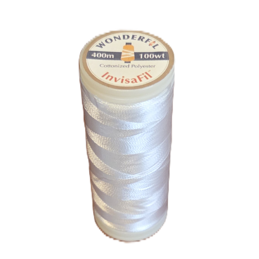 Invisafil Solid 100wt Polyester Thread 437 yds Off White