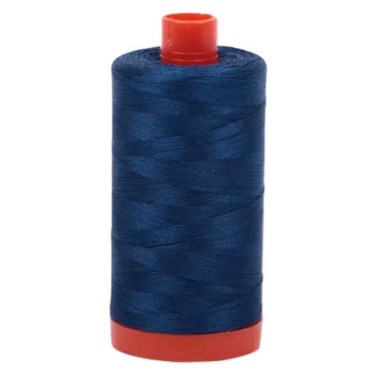 Aurifil Cotton Thread Solid 50wt 1422yds Medium Delft Blue 2783