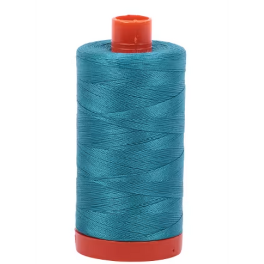 Aurifil Cotton Thread Solid 50wt 1422yds Dark Turquoise 4182