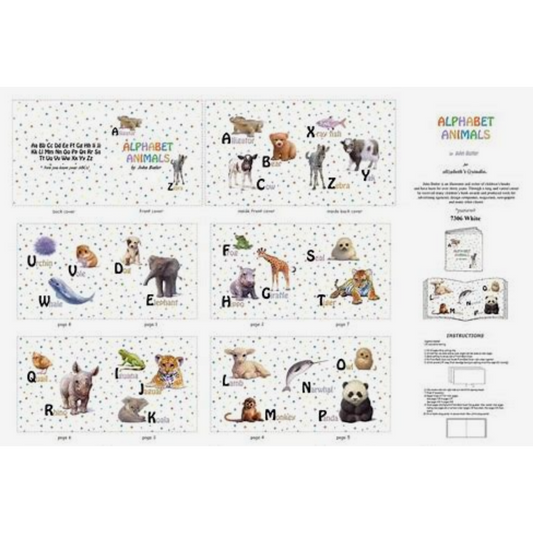 Alphabet Animals book panel