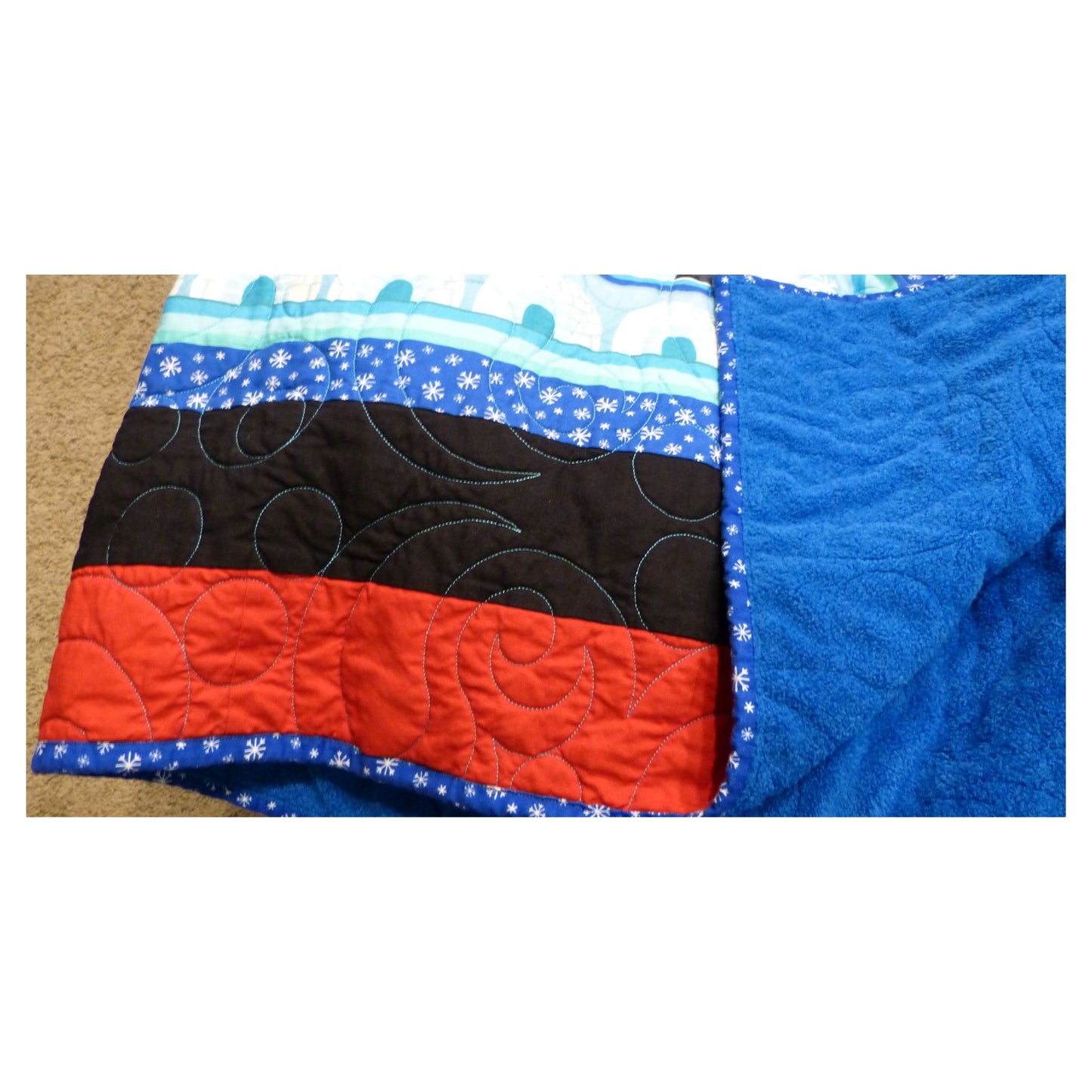 Arctic Friends Panel Quilt – Cuddle Backing