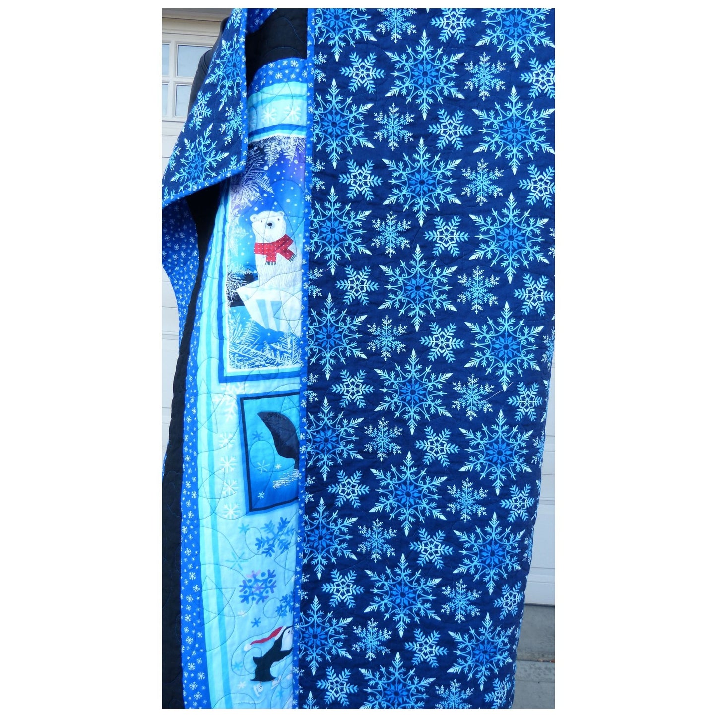 Arctic Friends Winter Throw Quilt - 100% Cotton