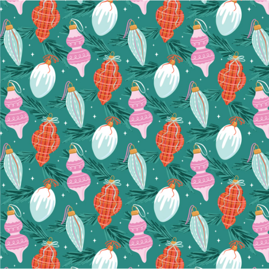 Brilliant Baubles Fabric - Jolly Tidings Whim and Joy Collection *Pre-Order