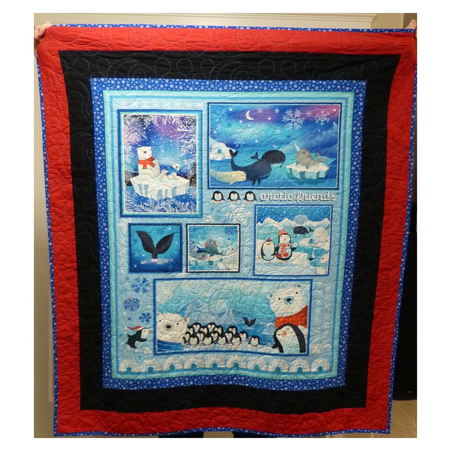 Arctic Friends Panel Quilt – Cuddle Backing