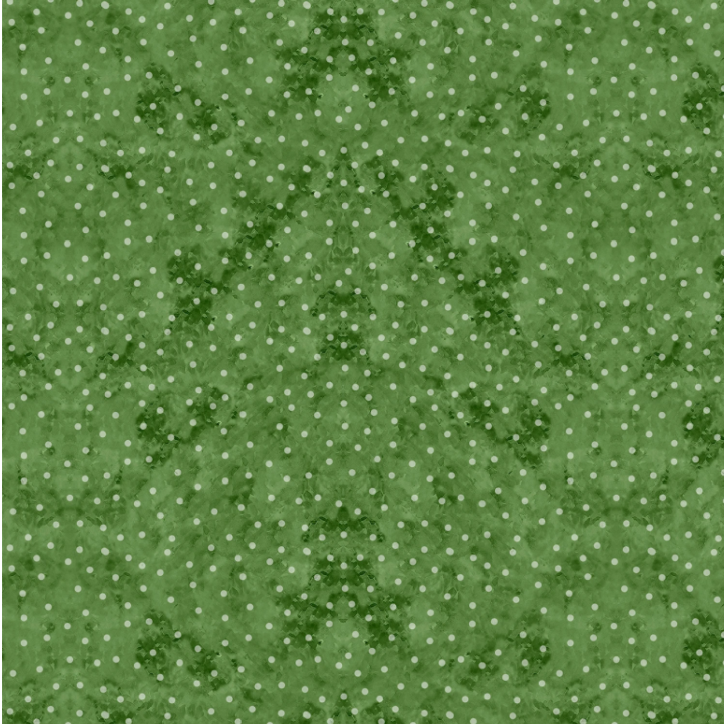 Dots Green Christmas Fabric - 1/2 yard cuts - Snowy Greetings Collection