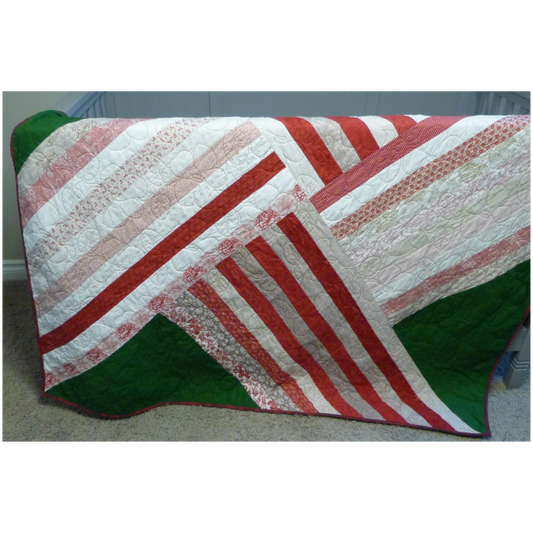 Floral Christmas Quilt – Sparkly Minky Backing