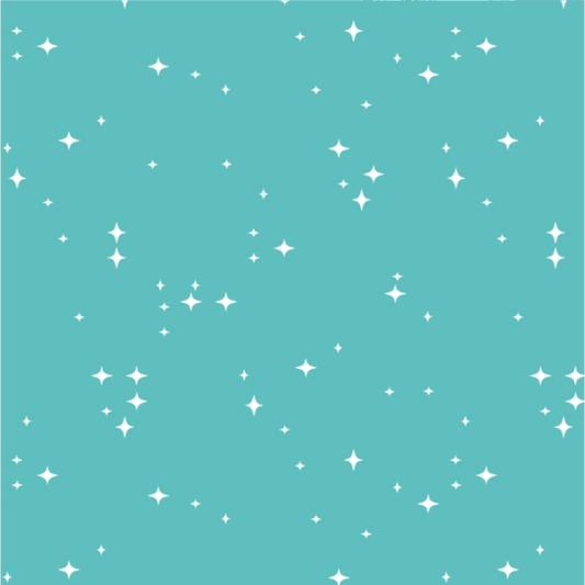 Sparkle Bright Turquoise Fabric - Jolly Tidings Whim and Joy Collection *Pre-Order