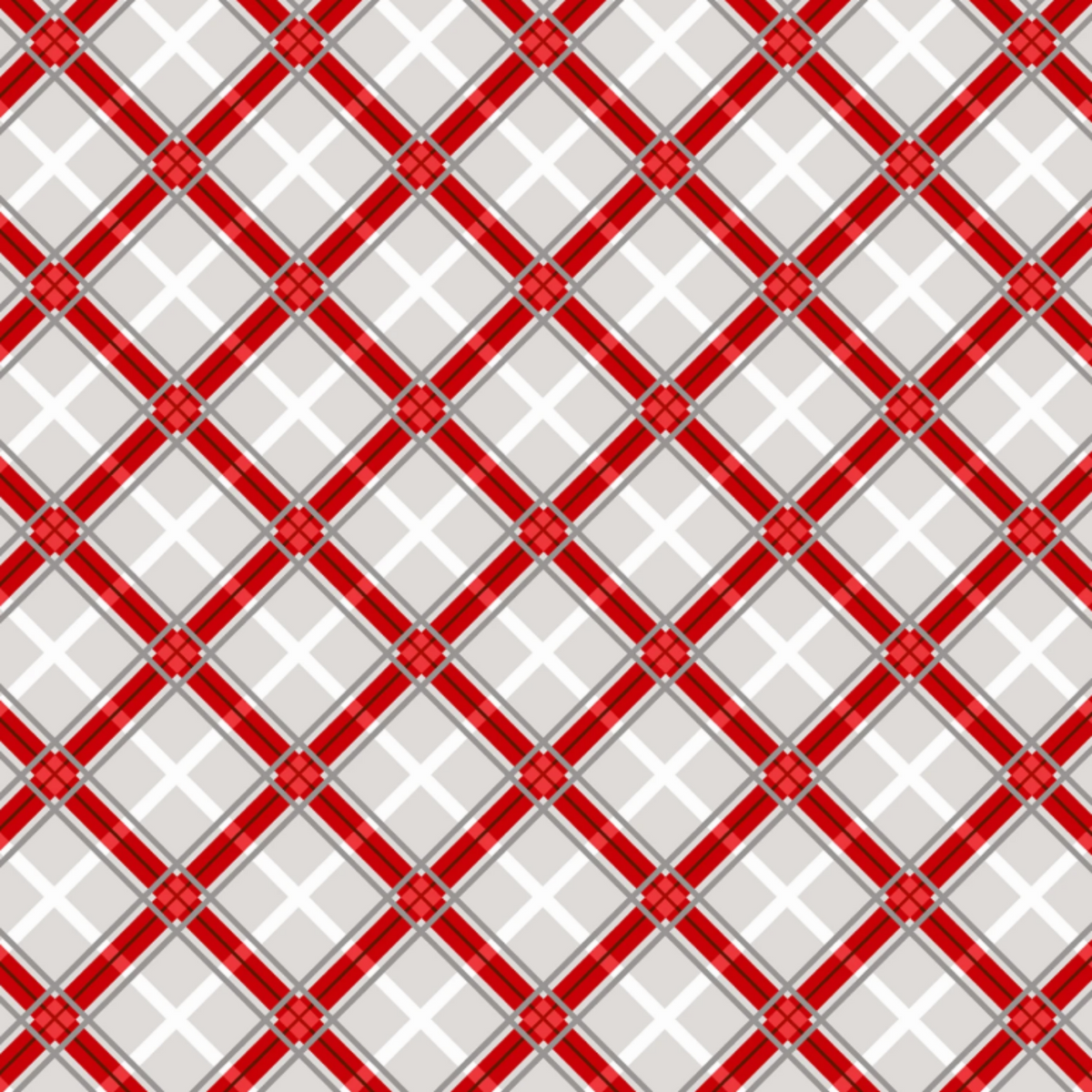Grey Bias Plaid Fabric - 1/2 yard cuts - Tailgate Traditions Collection - Pre-order Oct 2026