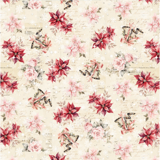Ivory Poinsettias & Bells *Pre-Order