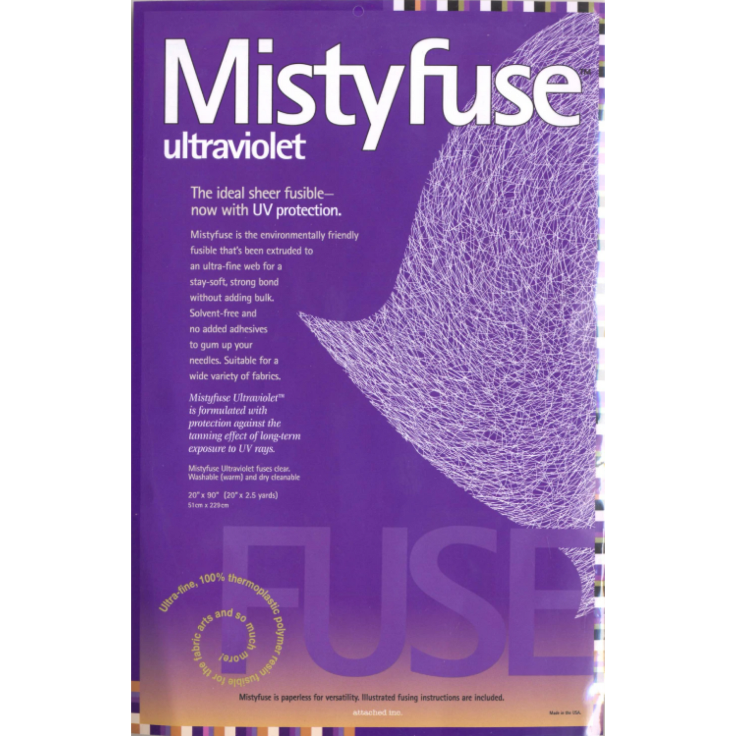 Mistyfuse Ultraviolet 20in x 90in
