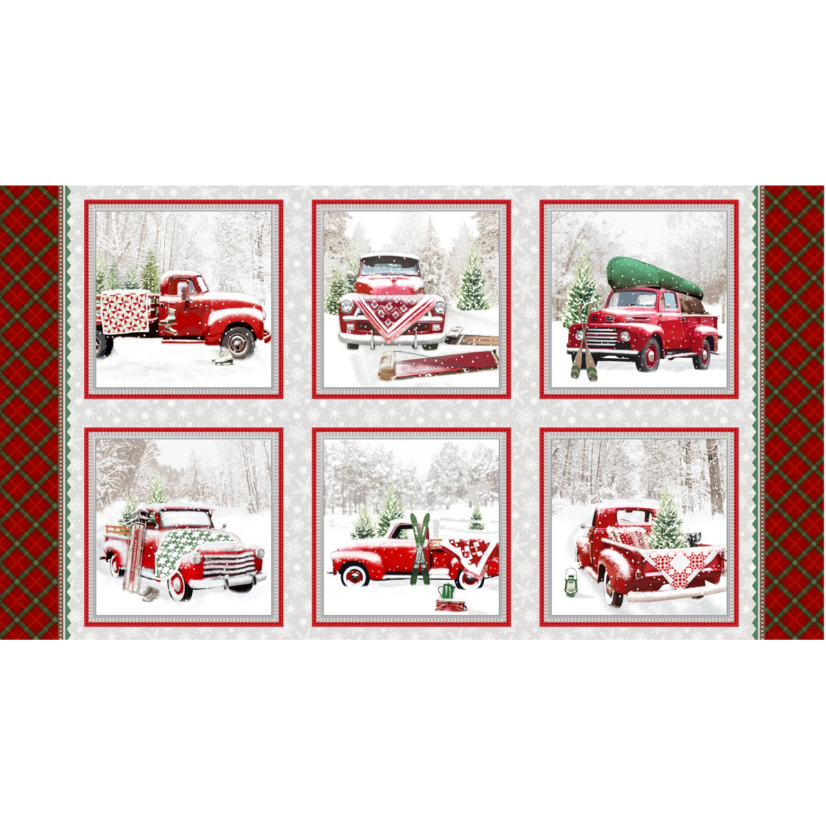 Multi 6 Block Fabric Panel - Tailgate Traditions Collection - Pre-order Oct 2026