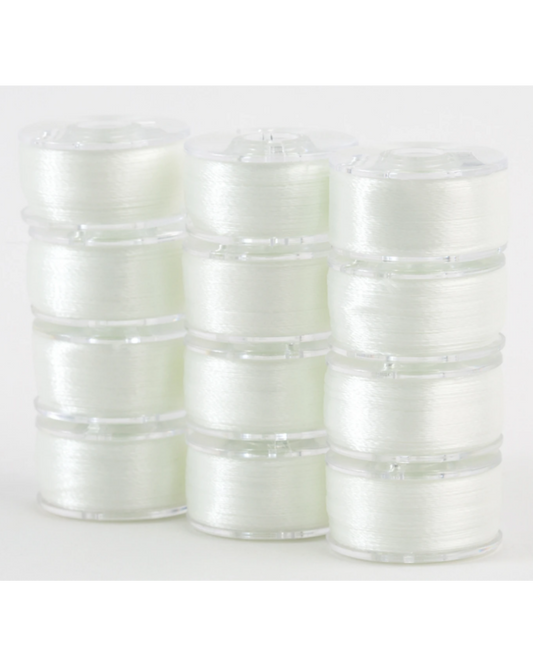 SuperBobs Polyester Bobbin Class 15 Natural White