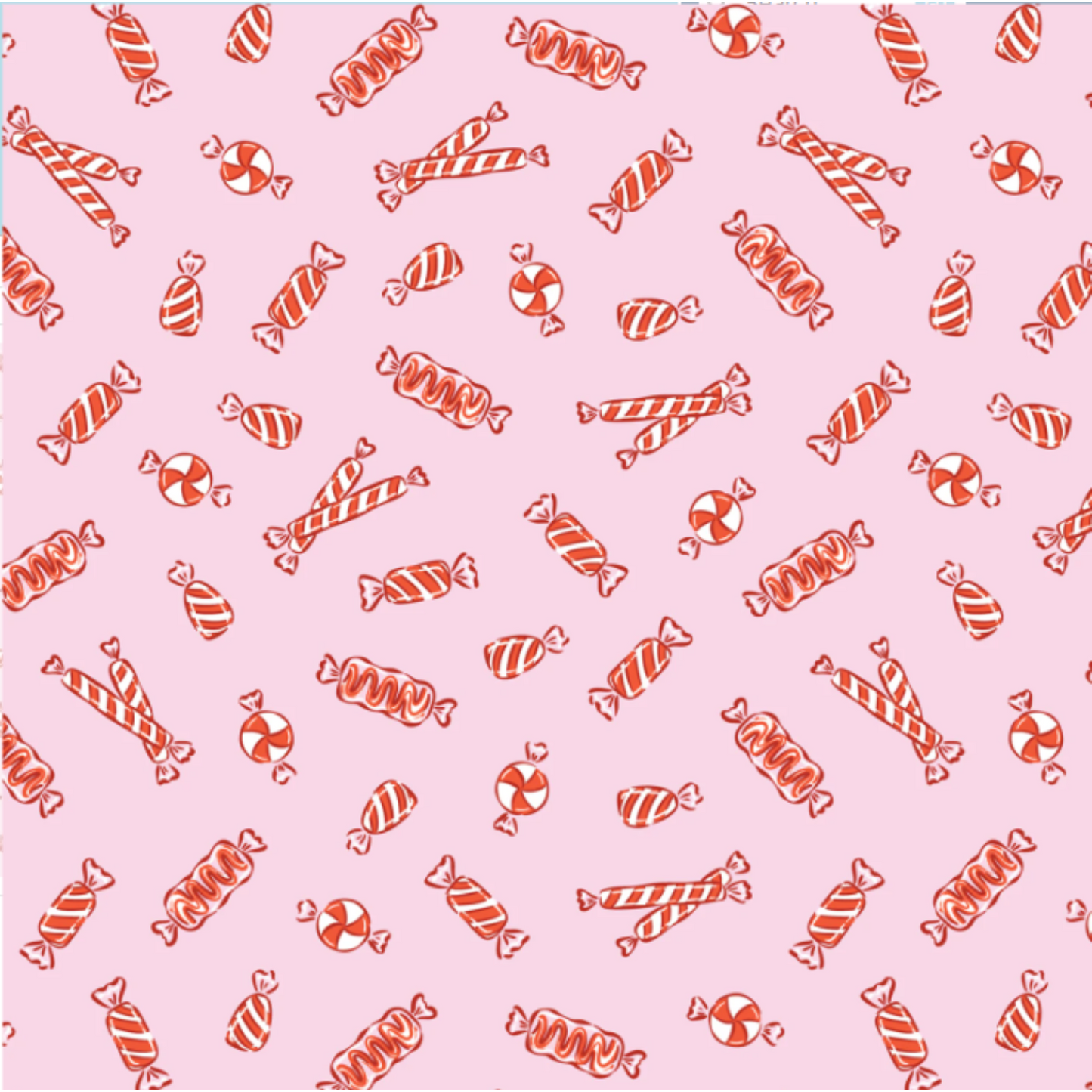 Peppermint Candy Pink Fabric - Jolly Tidings Whim and Joy Collection *Pre-Order