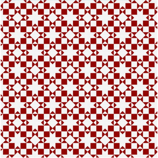 Red Patchwork Fabric - 1/2 yard cuts - Tailgate Traditions Collection - Pre-order Oct 2026