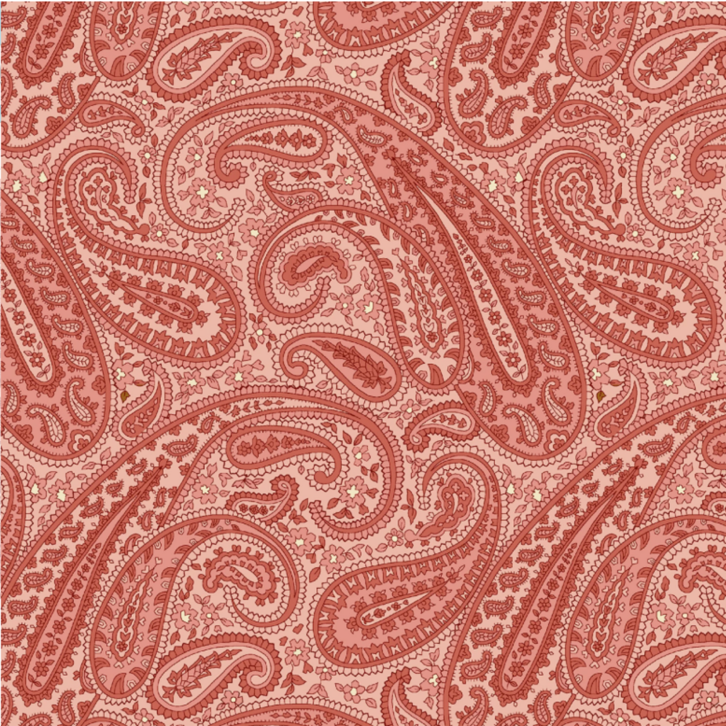 Kathleen's Story - Pink Paisley - 1/2yd cuts