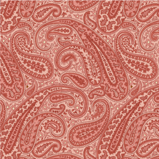 Kathleen's Story - Pink Paisley - 1/2yd cuts