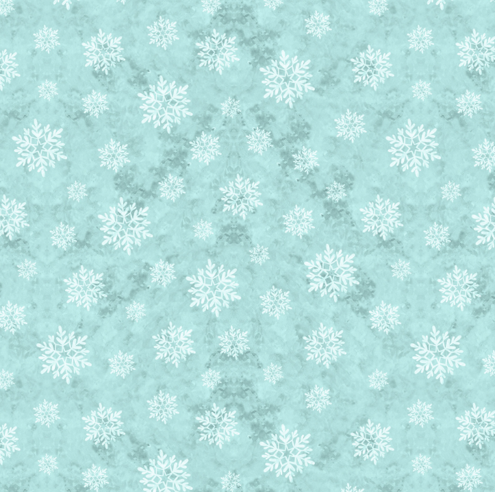 Blue Snowflakes - Christmas Fabric - 1/2 yard cuts - Snowy Greetings Collection