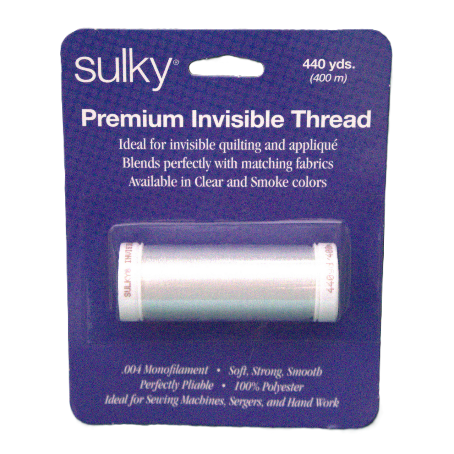Invisible Polyester Thread - 440yds Clear Sulky