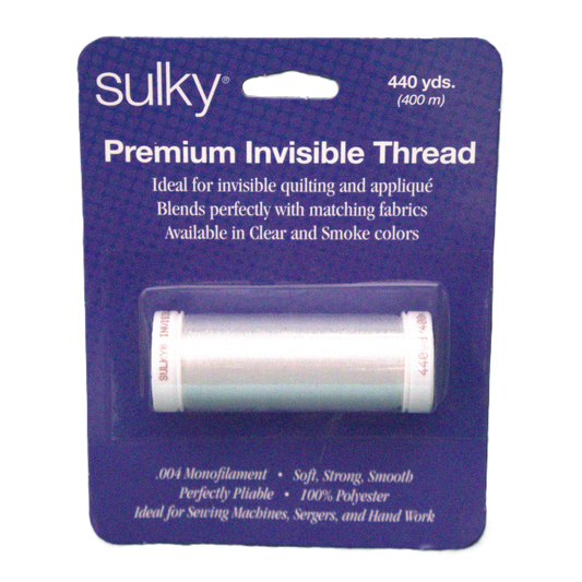 Invisible Polyester Thread - 440yds Clear Sulky