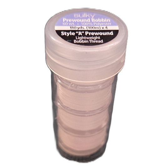 Bobbin Thread - Prewound Bobbins in a Tube 4ct White