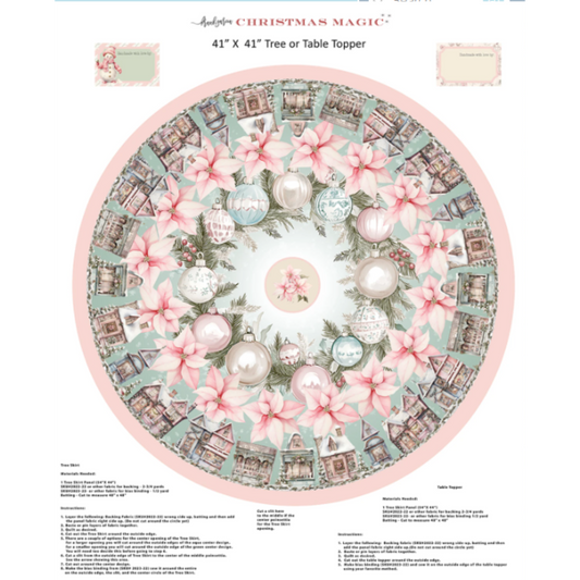 Lt. Blue Tree Skirt Panel - *Pre-Order