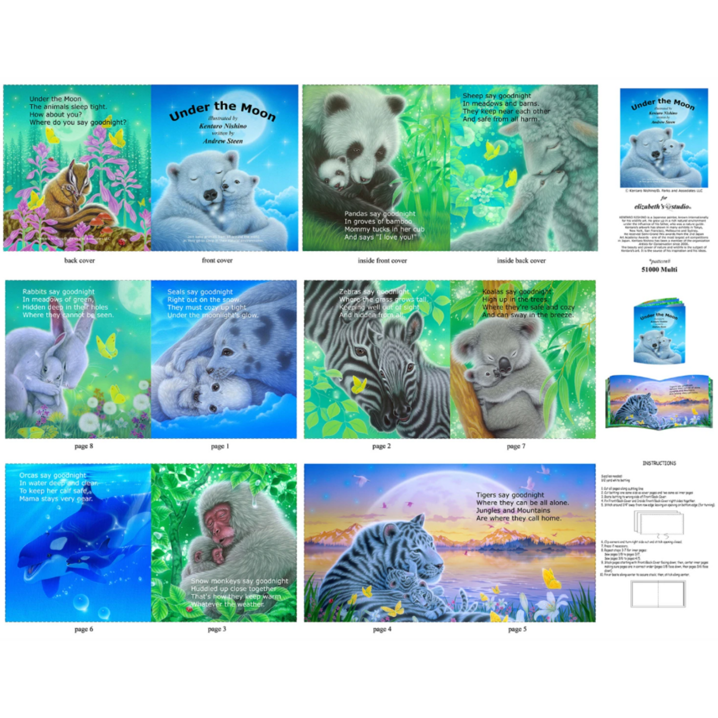 Under the Moon - book panel