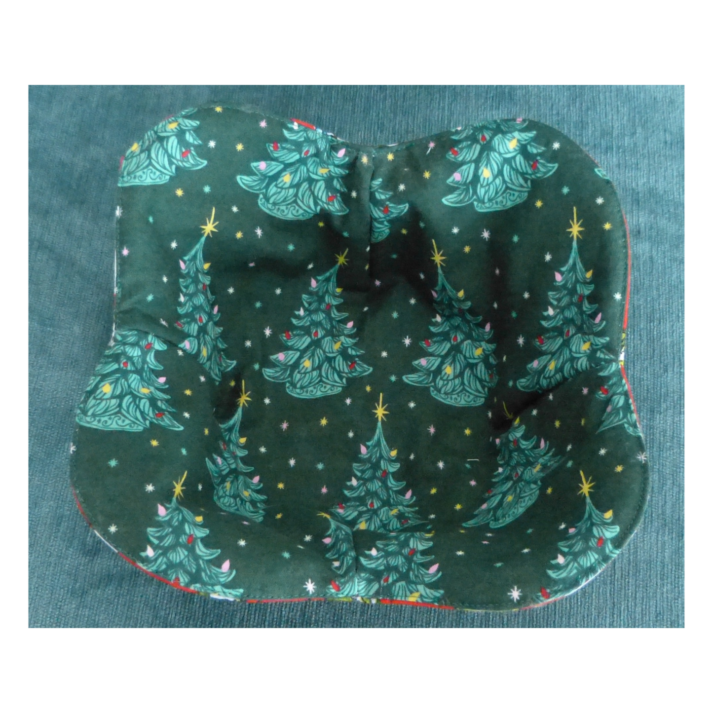 Christmas Trees & Snowmen Bowl Cozy – Reversible & Microwave Safe