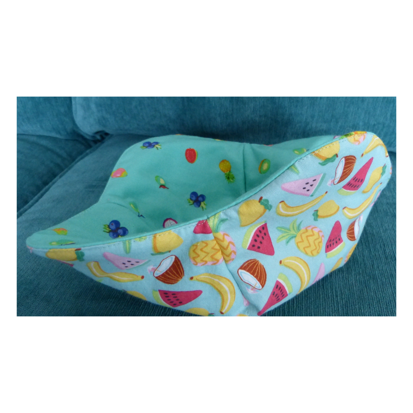 Fruit Fiesta Bowl Cozy – Reversible & Microwave Safe