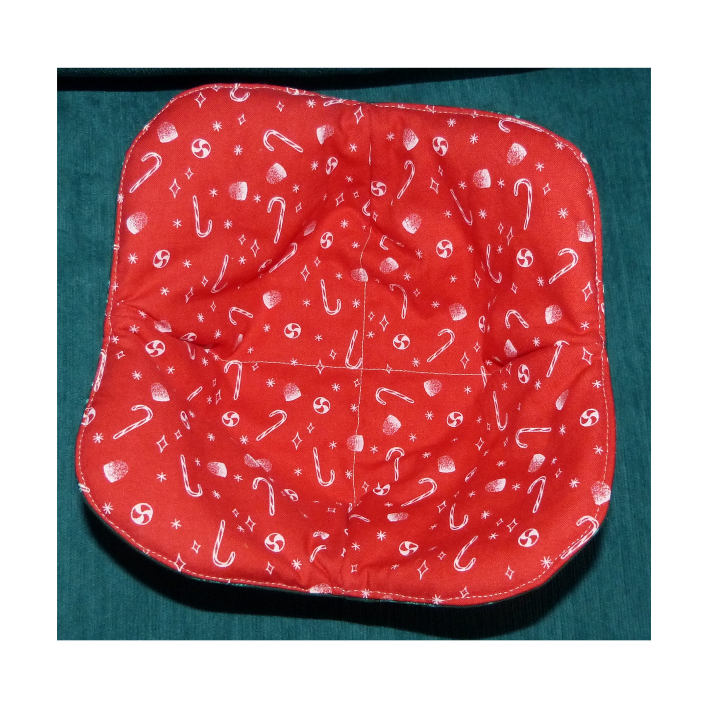 Christmas Bowl Cozy – Perfect Stocking Stuffer – Reversible & Microwave Safe