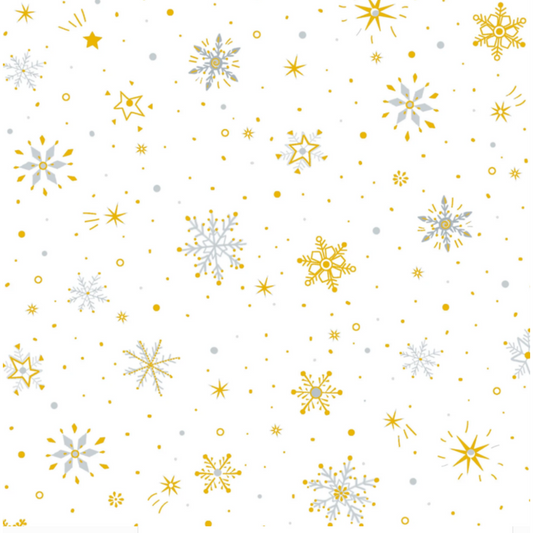 Turnowsky Treasures Ditzy Snowflake Allover- 1/2yd cut